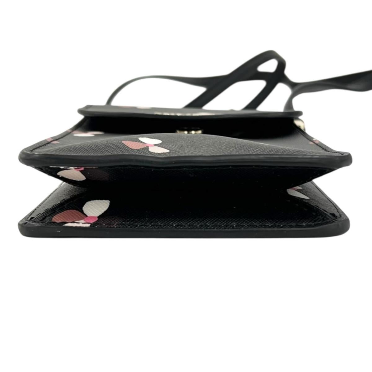 ケイトスペード Kate Spade ショルダーバッグ
 ショルダーバッグ フローラル柄 Dusk Buds レザー ブラック 【SS】
 【中古】