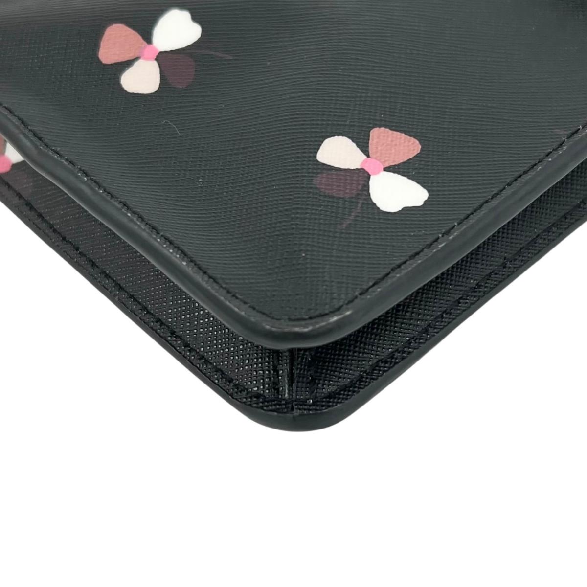 ケイトスペード Kate Spade ショルダーバッグ
 ショルダーバッグ フローラル柄 Dusk Buds レザー ブラック 【SS】
 【中古】