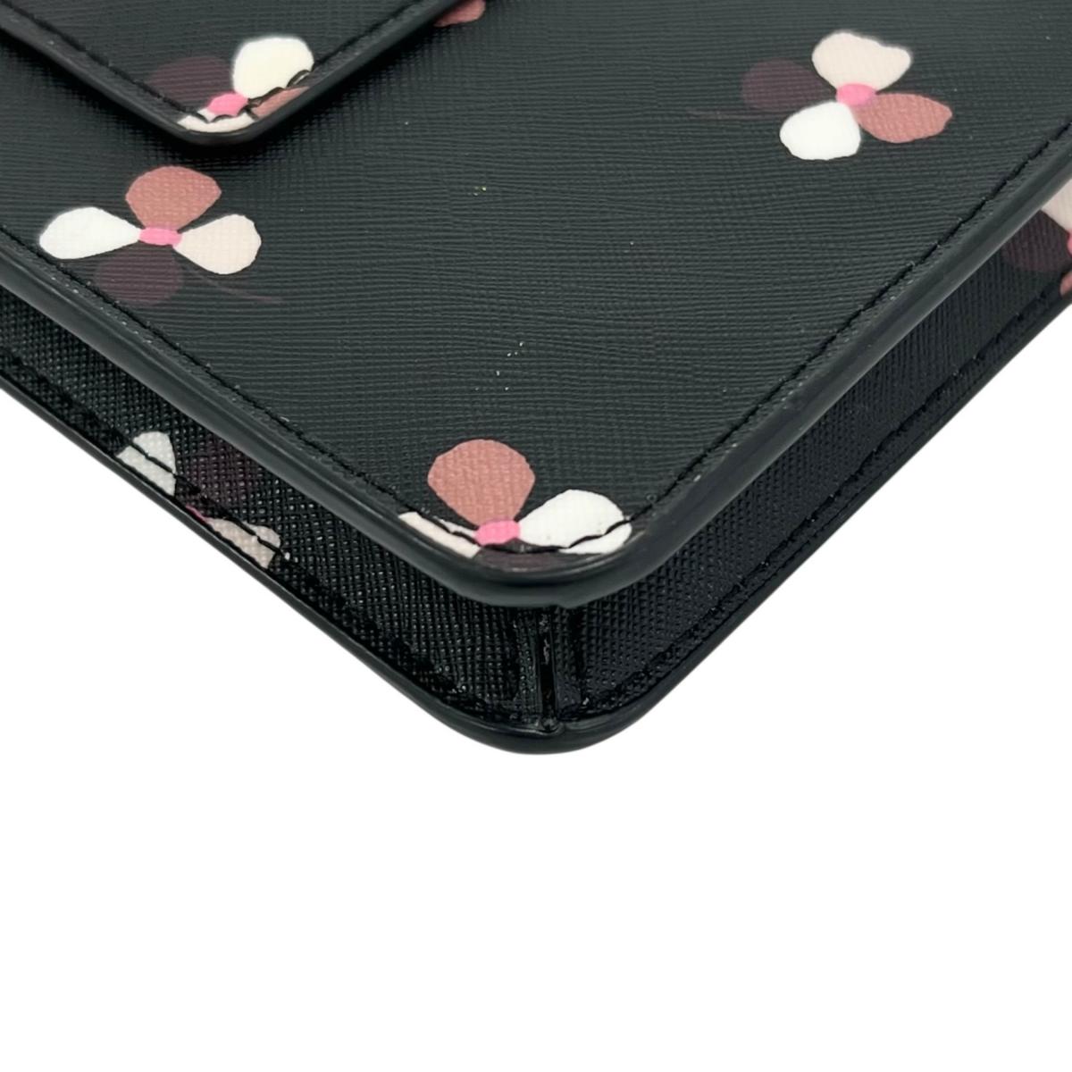 ケイトスペード Kate Spade ショルダーバッグ
 ショルダーバッグ フローラル柄 Dusk Buds レザー ブラック 【SS】
 【中古】