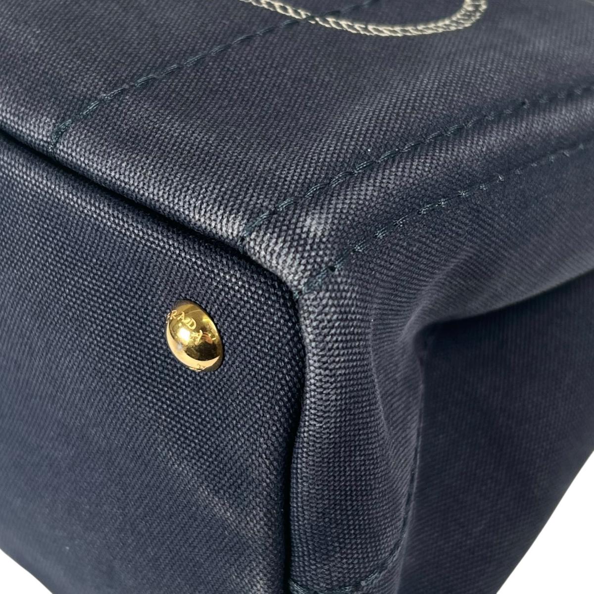 プラダ PRADA トートバッグ
 トートバッグ キャンバス カナパトート デニム ブルー 【SS】
 【中古】