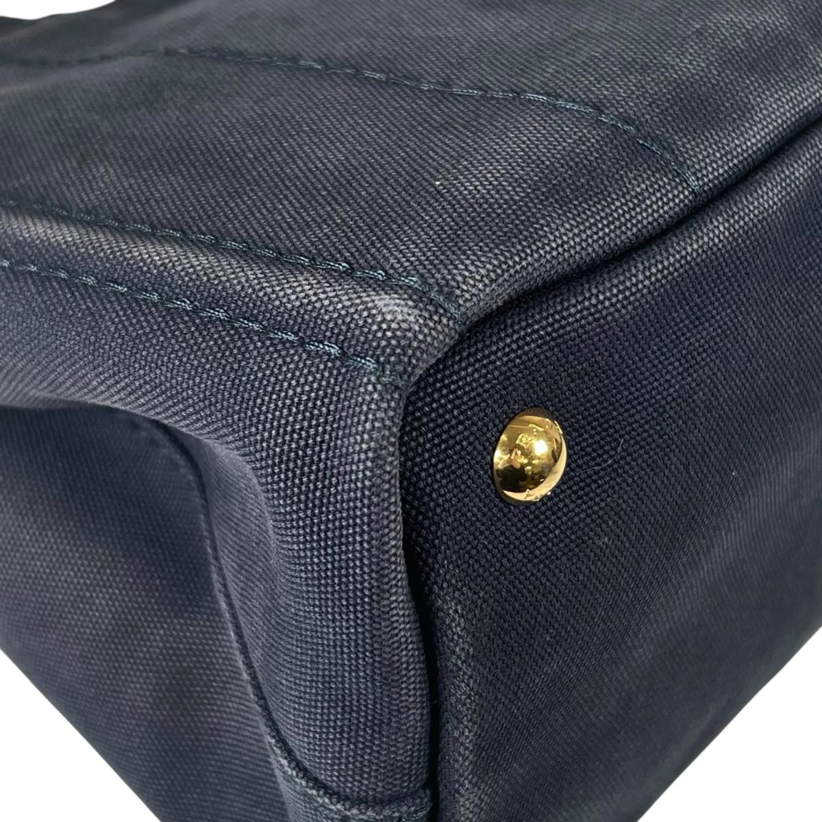 プラダ PRADA トートバッグ
 トートバッグ キャンバス カナパトート デニム ブルー 【SS】
 【中古】