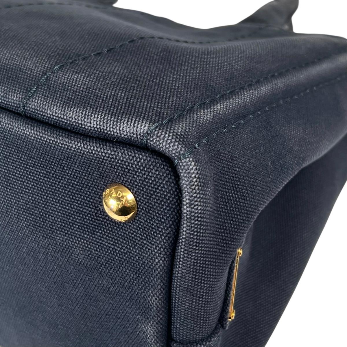 プラダ PRADA トートバッグ
 トートバッグ キャンバス カナパトート デニム ブルー 【SS】
 【中古】
