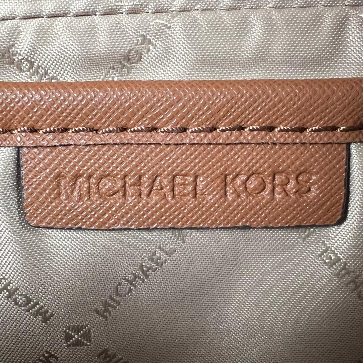 マイケルコース Michael Kors ショルダーバッグ
 チェーンバッグ Jet Set Travel Medium レザー 35F8GTTC3B ブラウン 【SS】
 【中古】