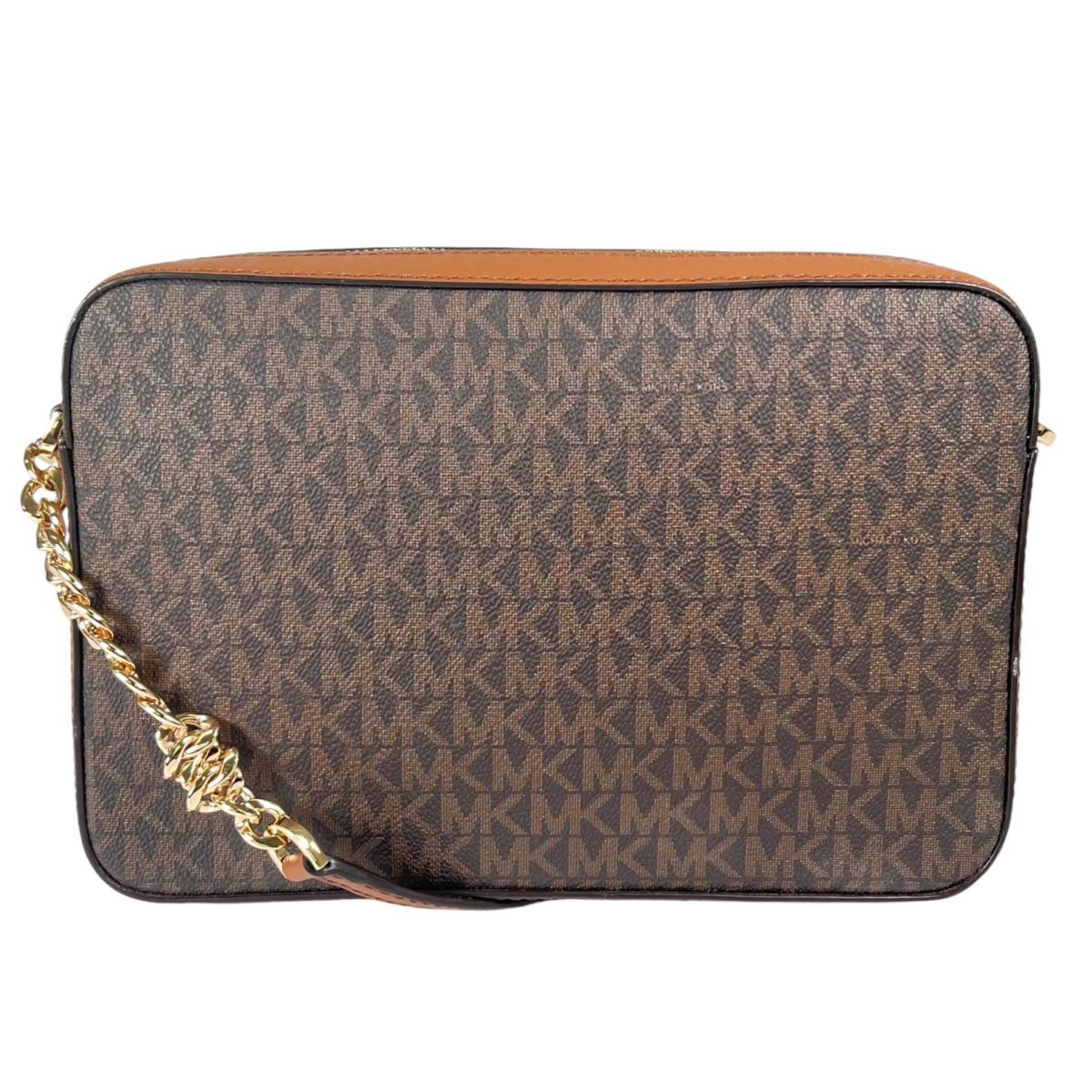 マイケルコース Michael Kors ショルダーバッグ
 チェーンバッグ Jet Set Travel Medium レザー 35F8GTTC3B ブラウン 【SS】
 【中古】