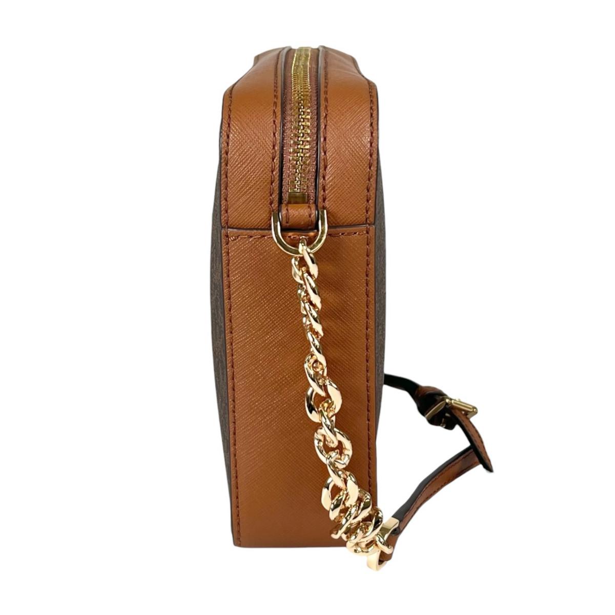 マイケルコース Michael Kors ショルダーバッグ
 チェーンバッグ Jet Set Travel Medium レザー 35F8GTTC3B ブラウン 【SS】
 【中古】