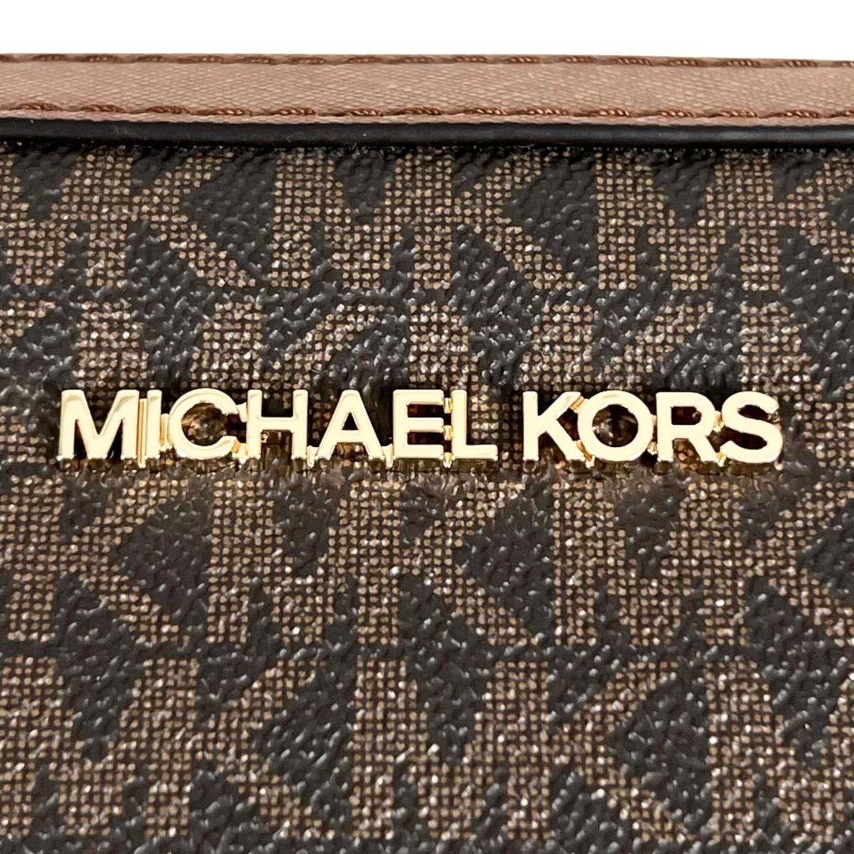 マイケルコース Michael Kors ショルダーバッグ
 チェーンバッグ Jet Set Travel Medium レザー 55H3RBN ブラウン 【SS】
 【中古】