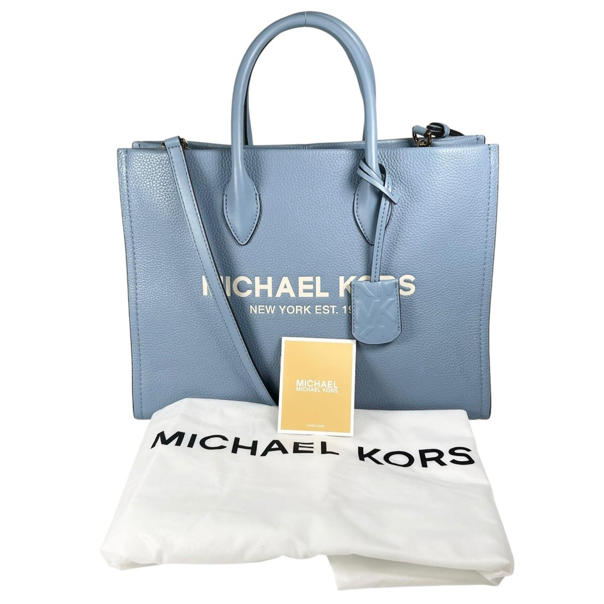 マイケルコース Michael Kors ハンドバッグ
 2WAYバッグ ショルダーバッグ 牛革 35S2G7ZT7L ライトブルー 【中古】