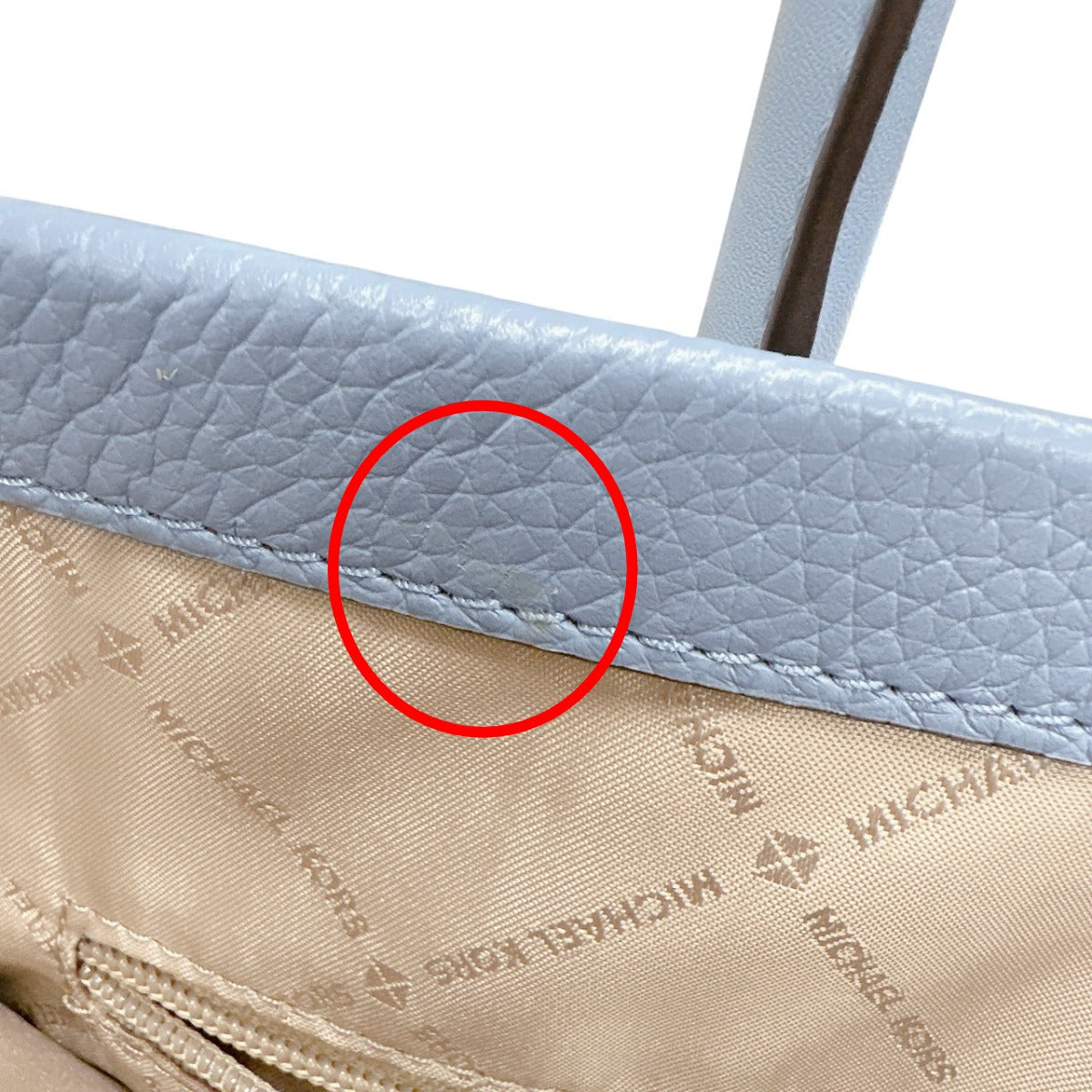 マイケルコース Michael Kors ハンドバッグ
 2WAYバッグ ショルダーバッグ 牛革 35S2G7ZT7L ライトブルー 【中古】