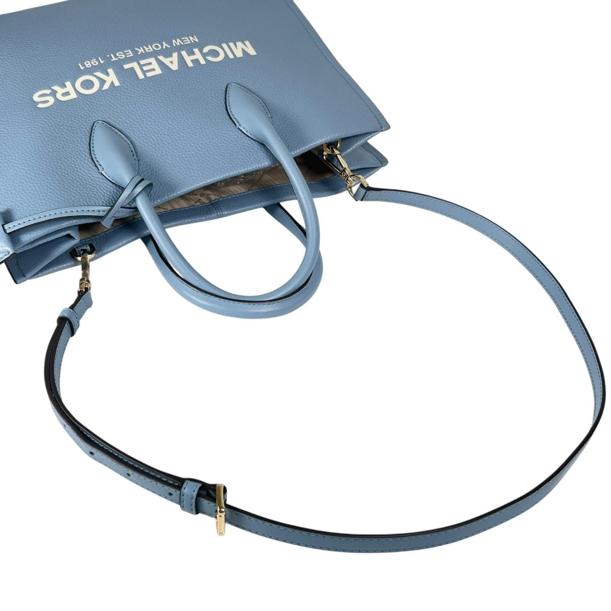 マイケルコース Michael Kors ハンドバッグ
 2WAYバッグ ショルダーバッグ 牛革 35S2G7ZT7L ライトブルー 【中古】