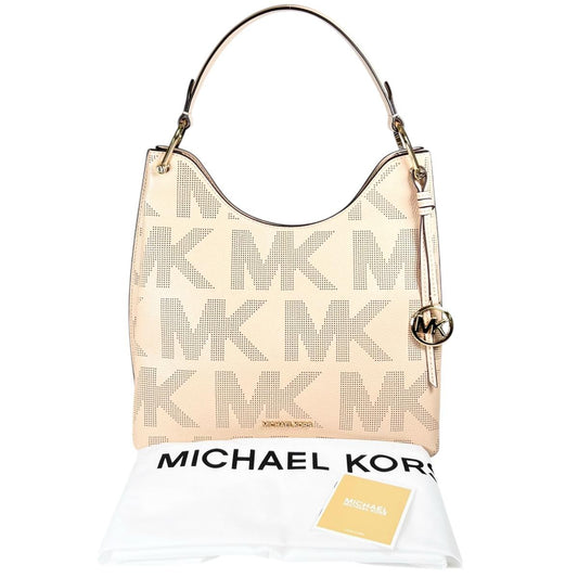 マイケルコース Michael Kors トートバッグ
 トートバッグ 大容量 Joan Slouchy レザー 35T1GV9L3L ベージュ 【SS】
 【中古】
