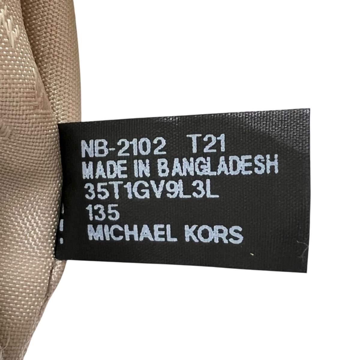 マイケルコース Michael Kors トートバッグ
 トートバッグ 大容量 Joan Slouchy レザー 35T1GV9L3L ベージュ 【SS】
 【中古】