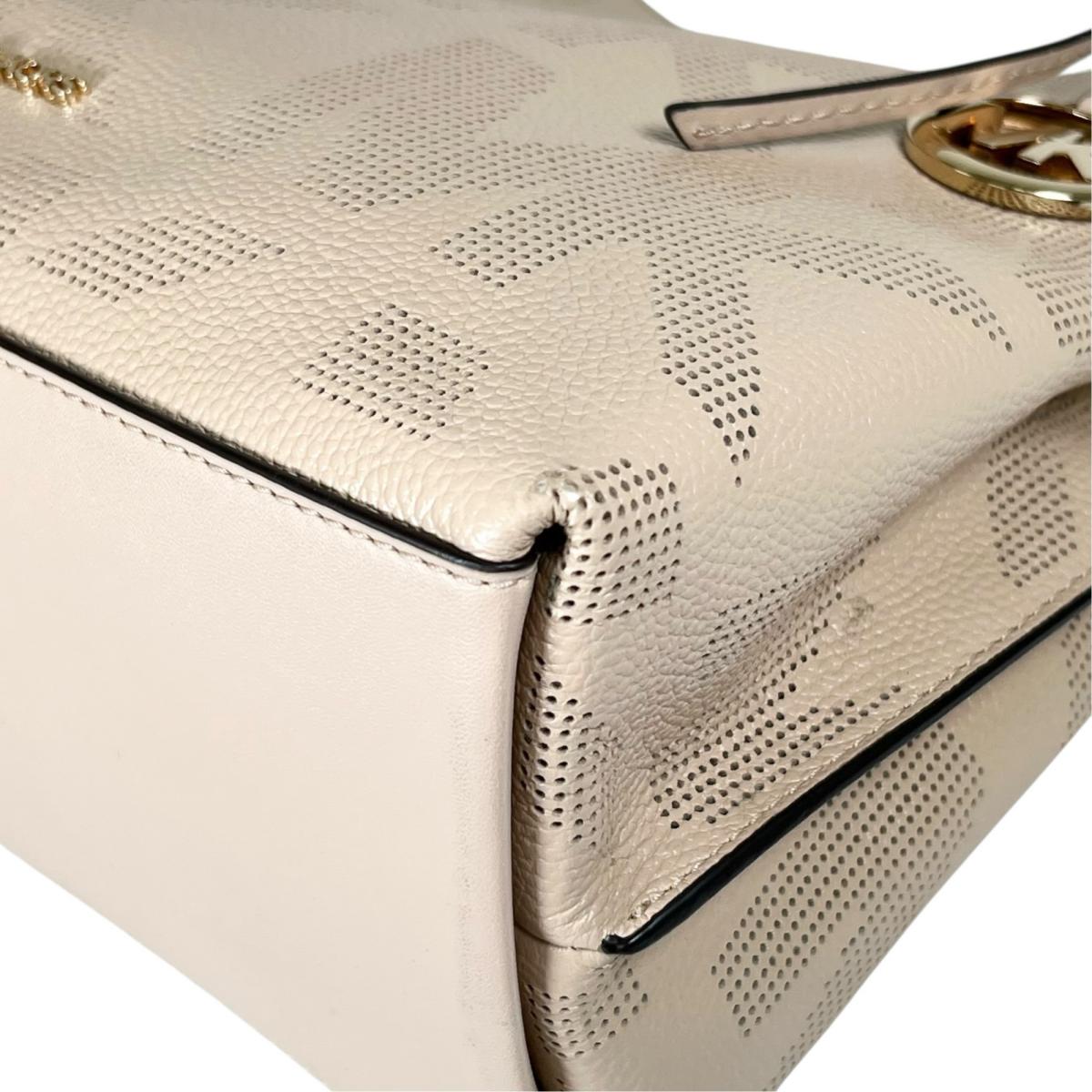 マイケルコース Michael Kors トートバッグ
 トートバッグ 大容量 Joan Slouchy レザー 35T1GV9L3L ベージュ 【SS】
 【中古】