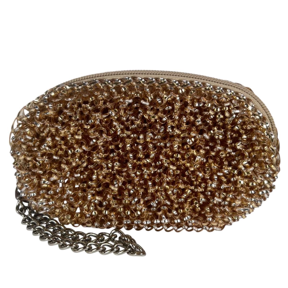 アンテプリマ ANTEPRIMA ポーチ
 ワイヤー 化粧ポーチ ワイヤー シャンパンゴールド 【SS】
 【中古】