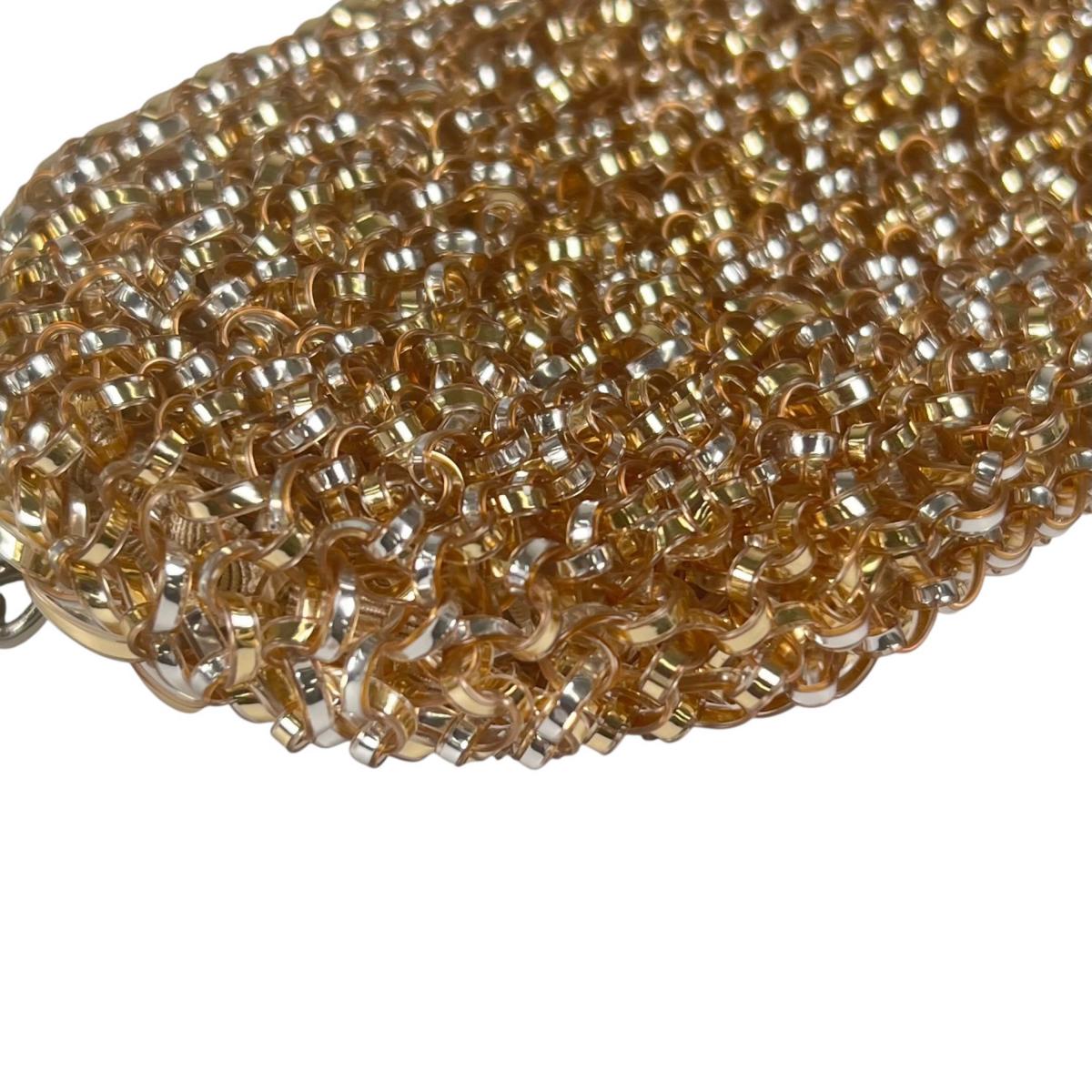 アンテプリマ ANTEPRIMA ポーチ
 ワイヤー 化粧ポーチ ワイヤー シャンパンゴールド 【SS】
 【中古】