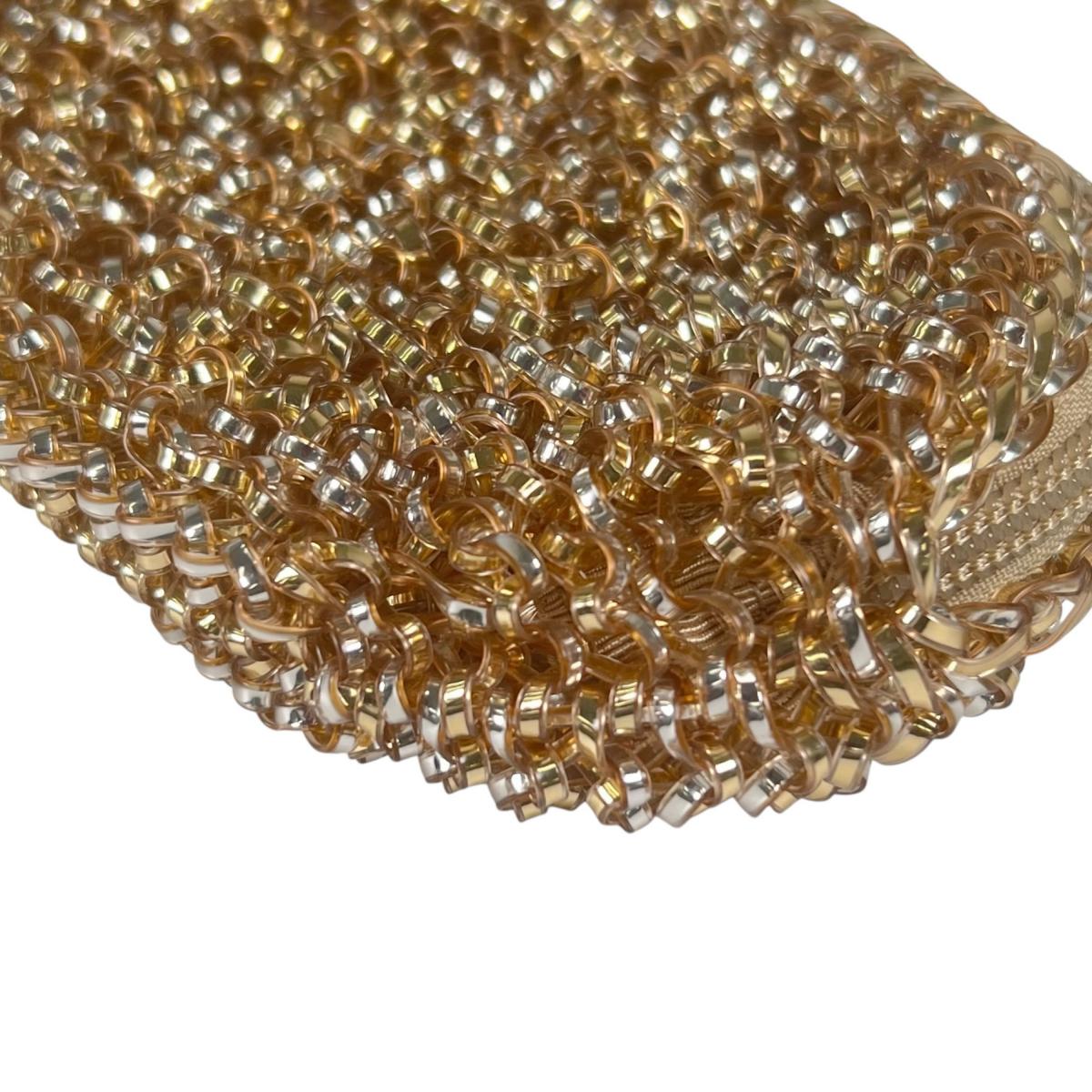 アンテプリマ ANTEPRIMA ポーチ
 ワイヤー 化粧ポーチ ワイヤー シャンパンゴールド 【SS】
 【中古】