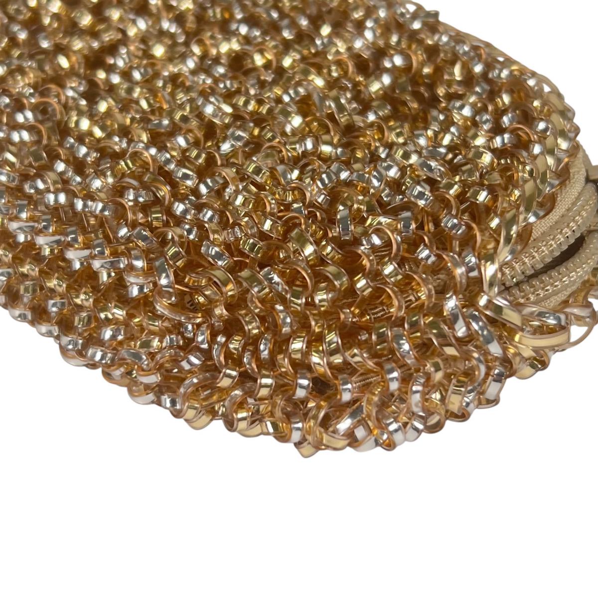 アンテプリマ ANTEPRIMA ポーチ
 ワイヤー 化粧ポーチ ワイヤー シャンパンゴールド 【SS】
 【中古】