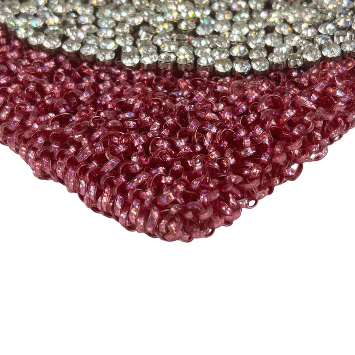 アンテプリマ ANTEPRIMA ハンドバッグ
 ワイヤーバッグ パーティー ハート ワイヤー ピンク×シルバー 【SS】
 【中古】