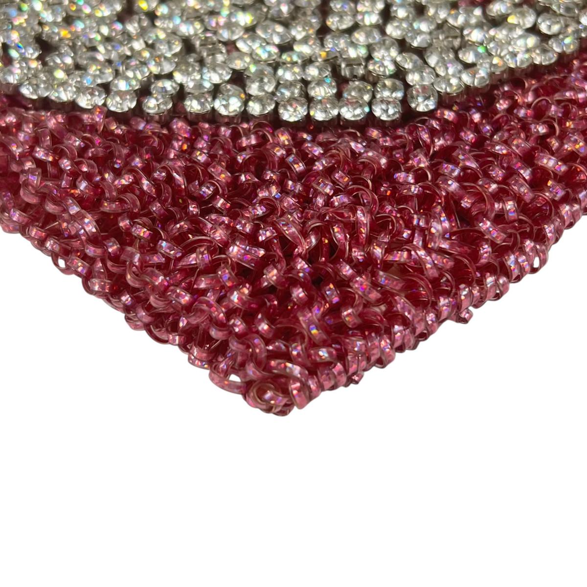 アンテプリマ ANTEPRIMA ハンドバッグ
 ワイヤーバッグ パーティー ハート ワイヤー ピンク×シルバー 【SS】
 【中古】