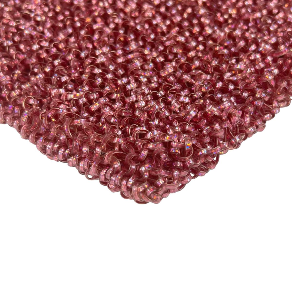 アンテプリマ ANTEPRIMA ハンドバッグ
 ワイヤーバッグ パーティー ハート ワイヤー ピンク×シルバー 【SS】
 【中古】