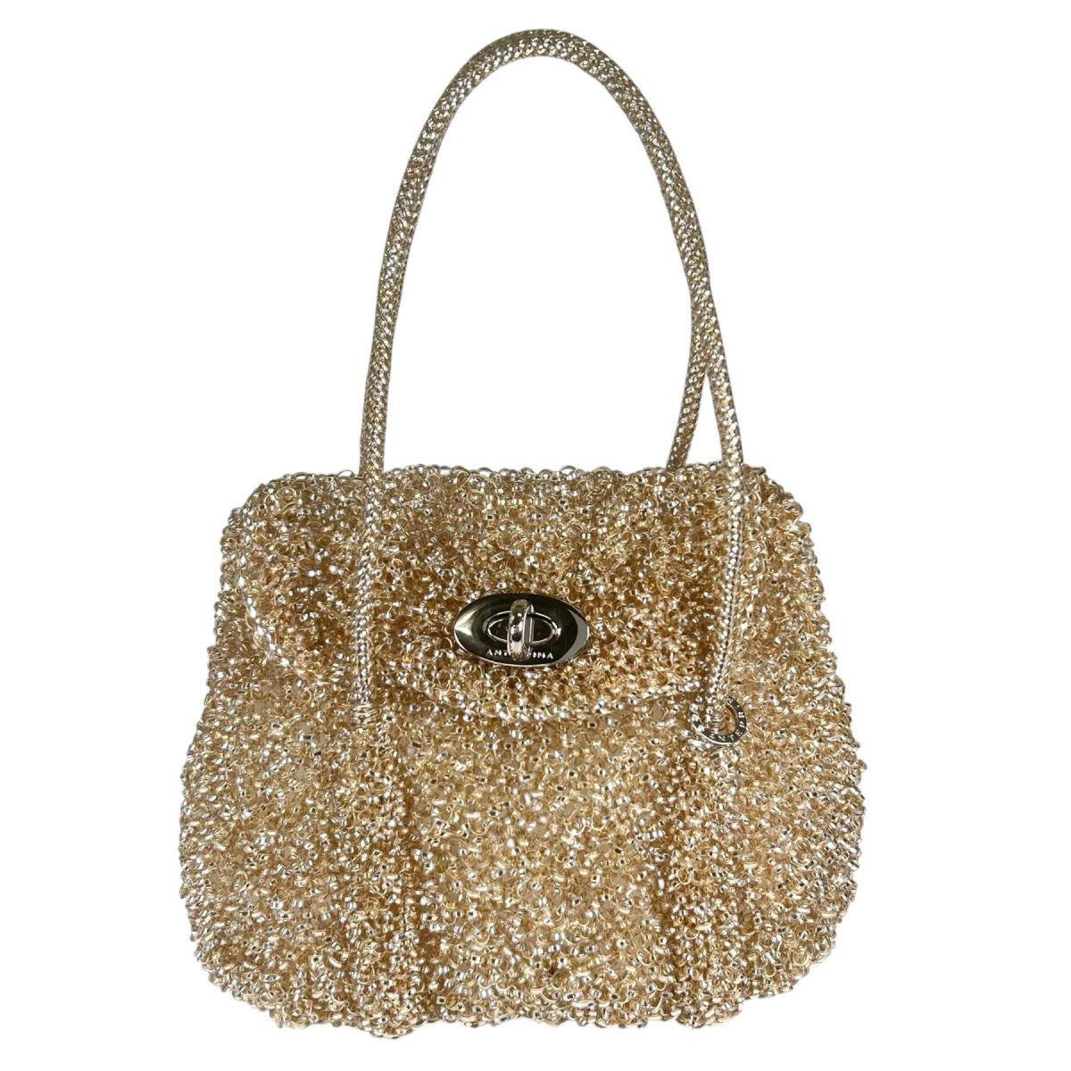 アンテプリマ ANTEPRIMA ハンドバッグ
 ワイヤーバッグ パーティー ワイヤー シャンパンゴールド 【SS】
 【中古】