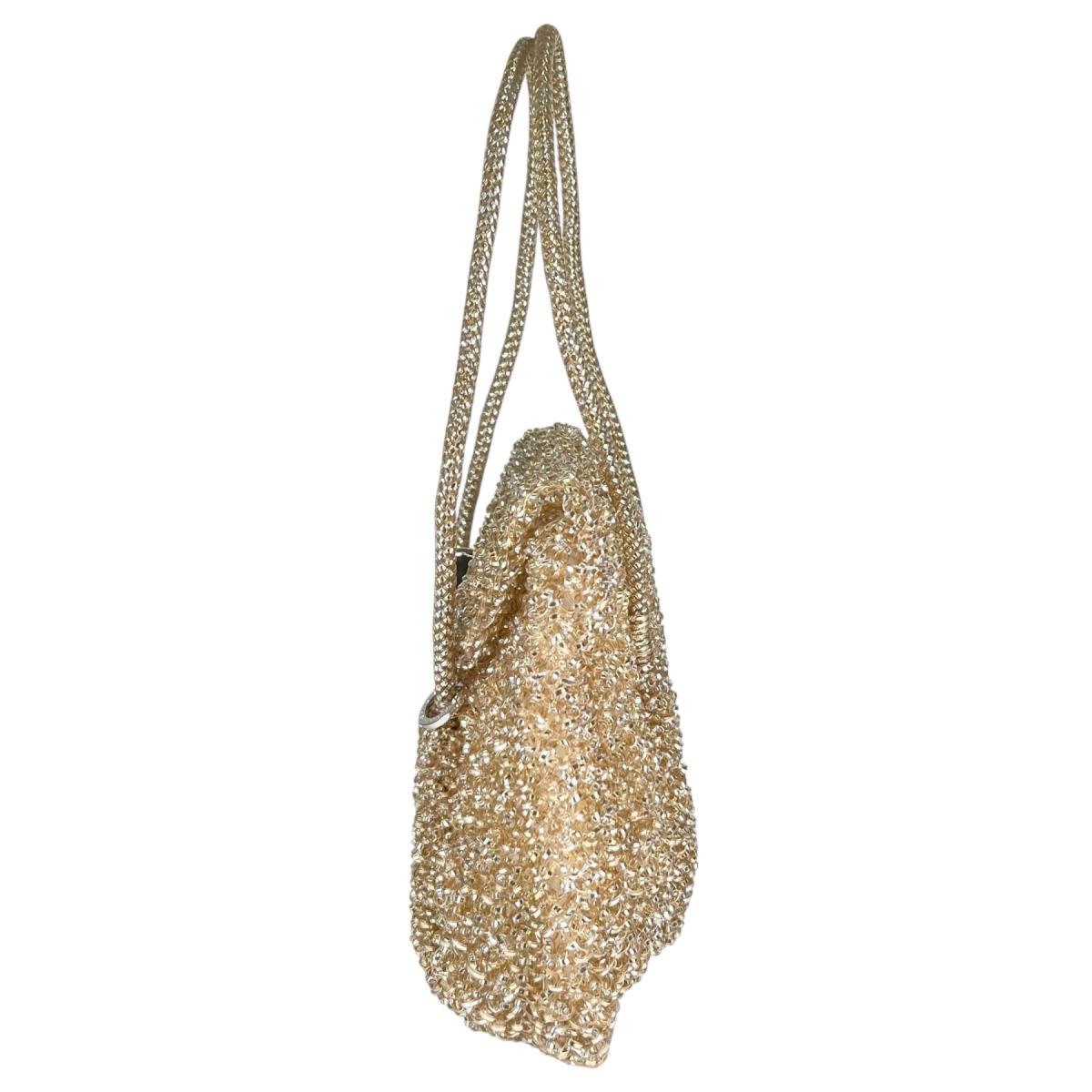 アンテプリマ ANTEPRIMA ハンドバッグ
 ワイヤーバッグ パーティー ワイヤー シャンパンゴールド 【SS】
 【中古】