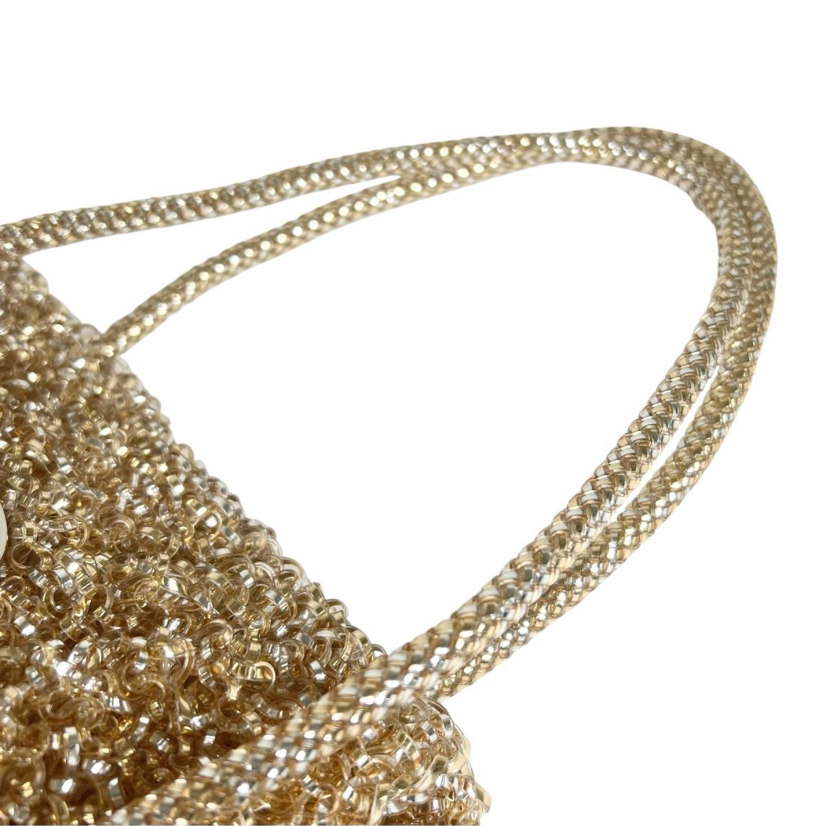 アンテプリマ ANTEPRIMA ハンドバッグ
 ワイヤーバッグ パーティー ワイヤー シャンパンゴールド 【SS】
 【中古】