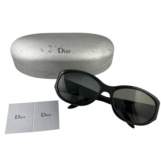 クリスチャンディオール Christian Dior サングラス
 オーバル 56□16 125 8S1BM プラスチック 8S1BM ブラック 【SS】
 【中古】