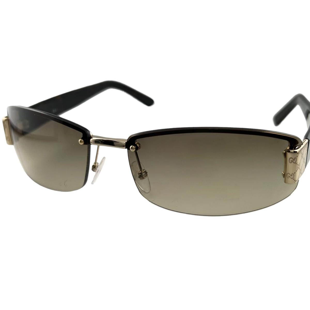 グッチ GUCCI サングラス
 スクエア 60□16 125 NQ3IS プラスチック GG1799/S ブラウン 【SS】
 【中古】