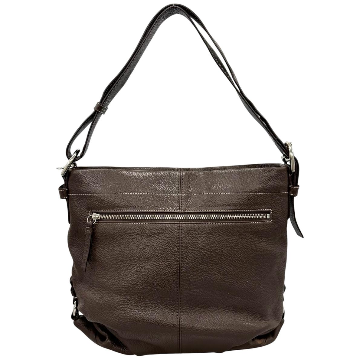 コーチ COACH ハンドバッグ
 ショルダーバッグ レザ－ F15064 レザー F1060 ブラウン 【SS】
 【中古】