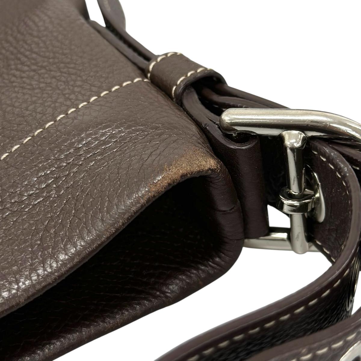 コーチ COACH ハンドバッグ
 ショルダーバッグ レザ－ F15064 レザー F1060 ブラウン 【SS】
 【中古】