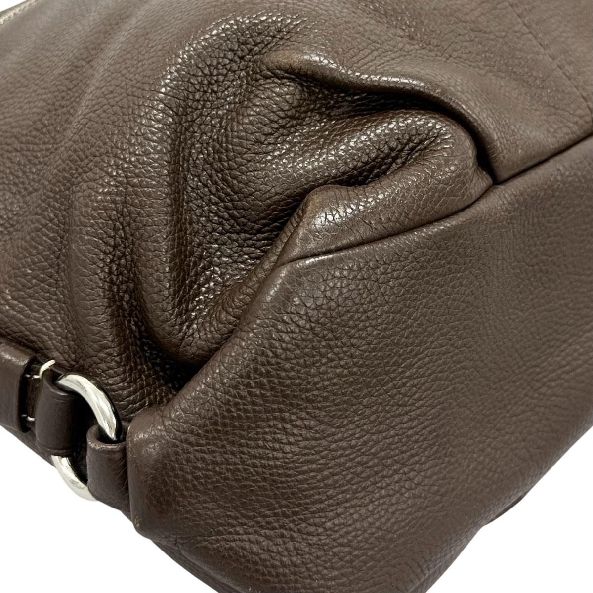 コーチ COACH ハンドバッグ
 ショルダーバッグ レザ－ F15064 レザー F1060 ブラウン 【SS】
 【中古】