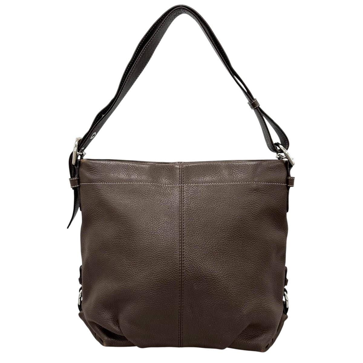 コーチ COACH ハンドバッグ
 ショルダーバッグ レザ－ F15064 レザー F1060 ブラウン 【SS】
 【中古】