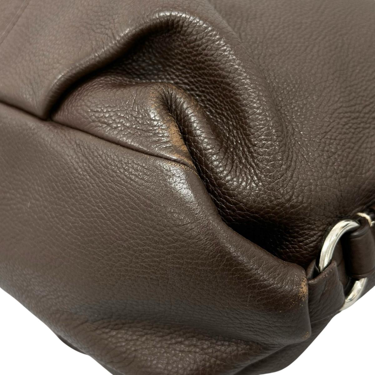 コーチ COACH ハンドバッグ
 ショルダーバッグ レザ－ F15064 レザー F1060 ブラウン 【SS】
 【中古】