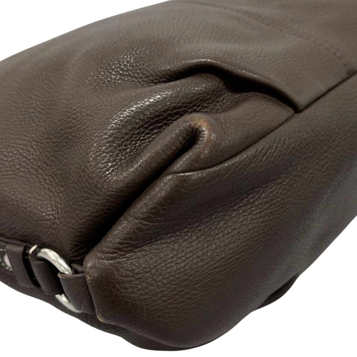 コーチ COACH ハンドバッグ
 ショルダーバッグ レザ－ F15064 レザー F1060 ブラウン 【SS】
 【中古】