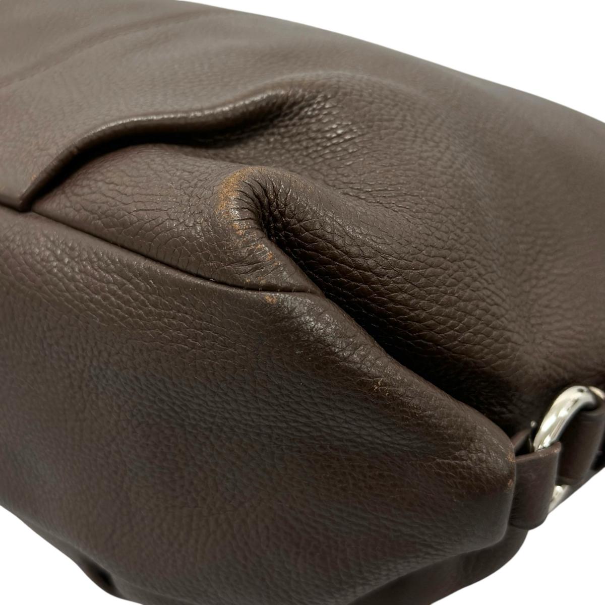 コーチ COACH ハンドバッグ
 ショルダーバッグ レザ－ F15064 レザー F1060 ブラウン 【SS】
 【中古】