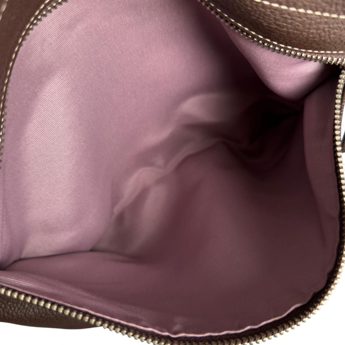 コーチ COACH ハンドバッグ
 ショルダーバッグ レザ－ F15064 レザー F1060 ブラウン 【SS】
 【中古】