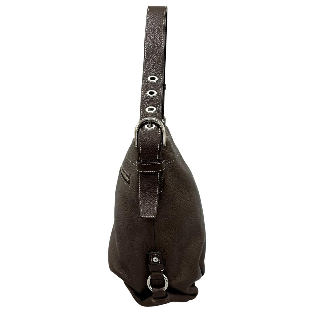 コーチ COACH ハンドバッグ
 ショルダーバッグ レザ－ F15064 レザー F1060 ブラウン 【SS】
 【中古】