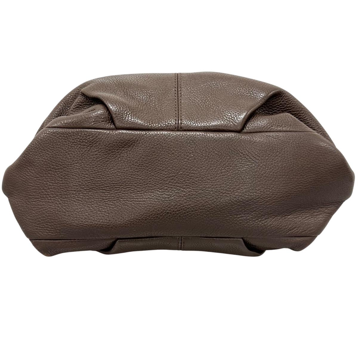 コーチ COACH ハンドバッグ
 ショルダーバッグ レザ－ F15064 レザー F1060 ブラウン 【SS】
 【中古】