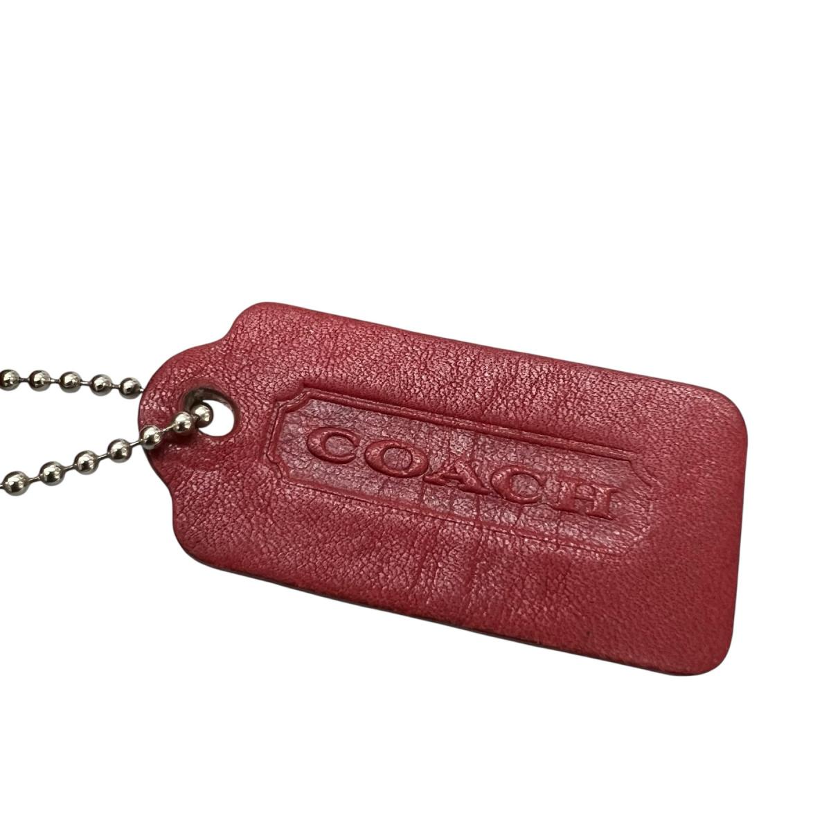 コーチ COACH ハンドバッグ
 トートバッグ オールドコーチ ラウンド型　 レザー 4182 レッド 【SS】
 【中古】
