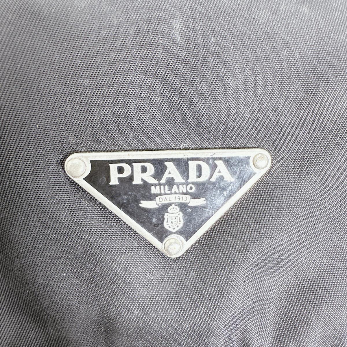 プラダ PRADA ショルダーバッグ
 クロスボディバック Re-Nylon 三角ロゴ ナイロン ブラック 【SS】
 【中古】