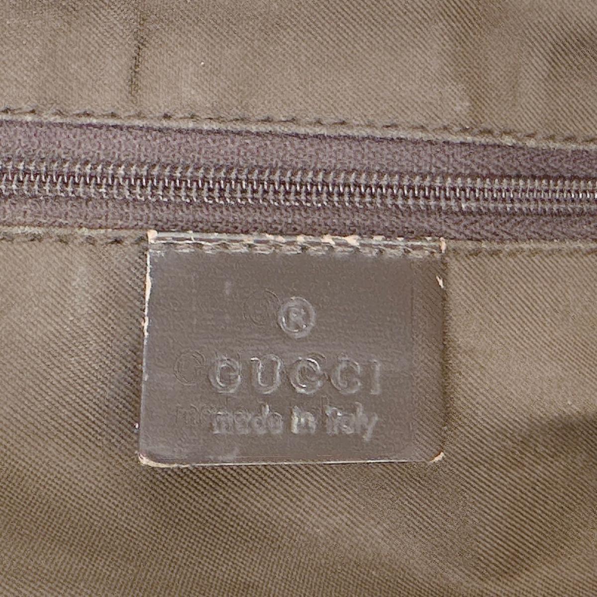 グッチ GUCCI ショルダーバッグ
 スエード ワンハンドル スクエア GGクリスタル 001・1206 ブラウン 【SS】
 【中古】