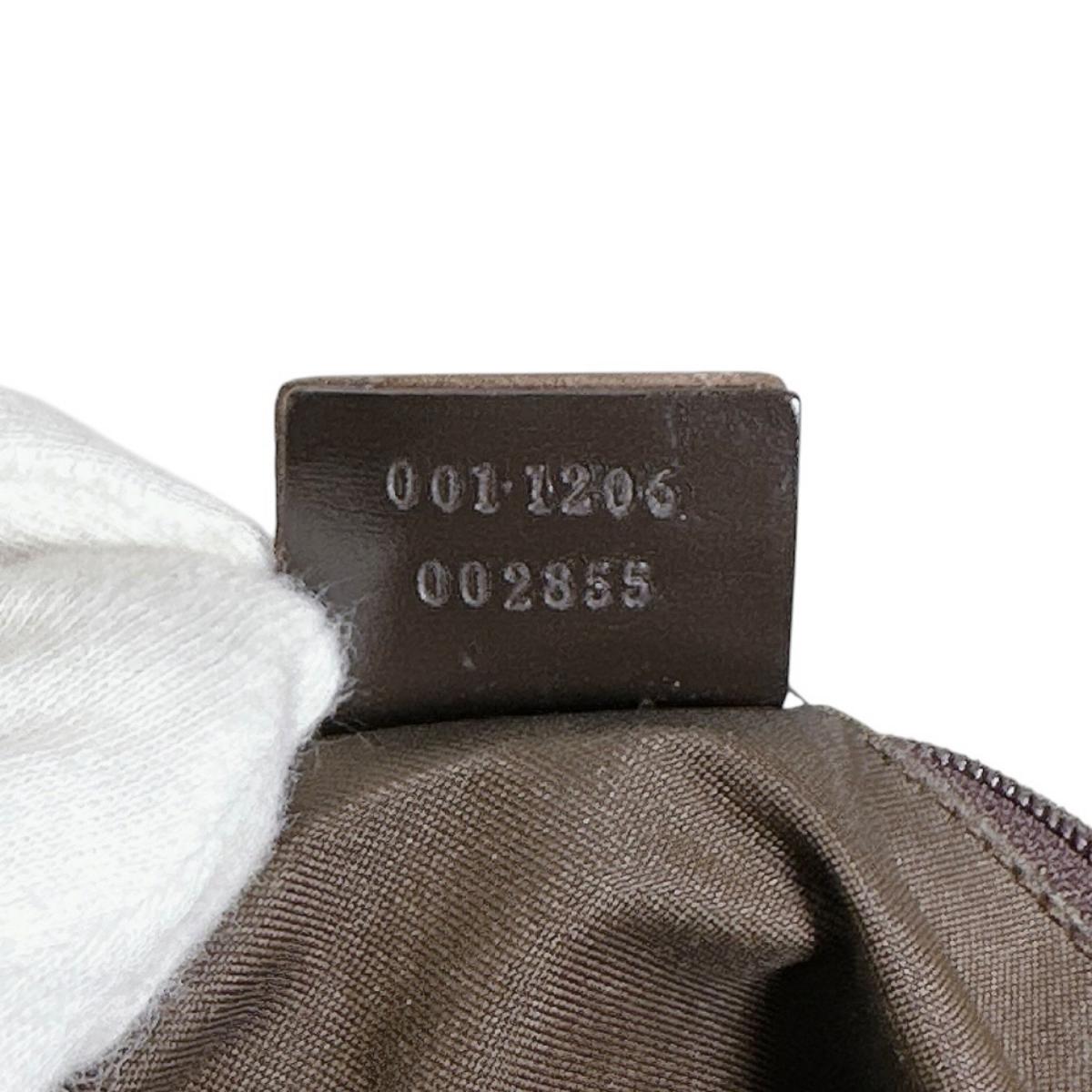 グッチ GUCCI ショルダーバッグ
 スエード ワンハンドル スクエア GGクリスタル 001・1206 ブラウン 【SS】
 【中古】