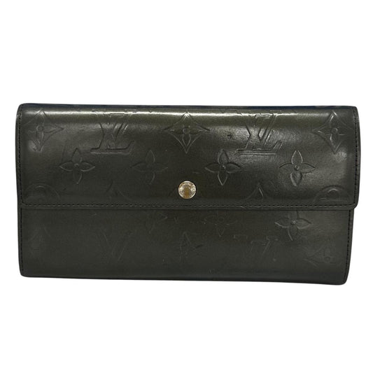 ルイヴィトン LOUIS VUITTON 長財布
 ラウンドファスナー モノグラム ジッピーウォレット モノグラムヴェルニ M65102 グリーン LV
 【SS】
 【中古】