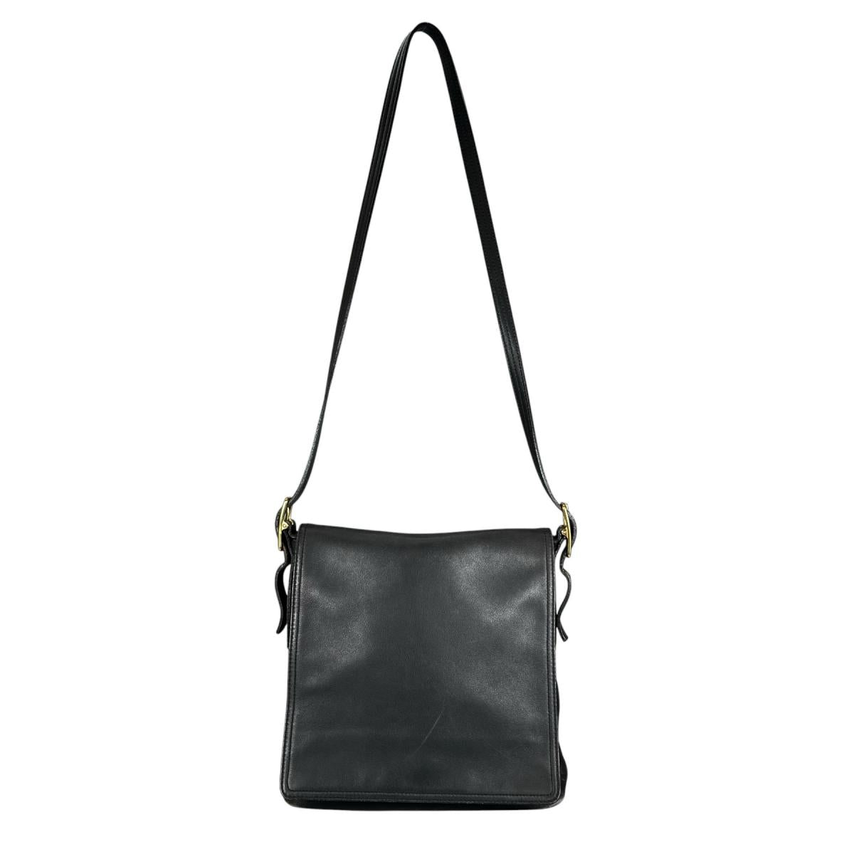 コーチ COACH ショルダーバッグ
 カーフ オールドコーチ ヴィンテージ レザー 9828 ブラック 【SS】
 【中古】