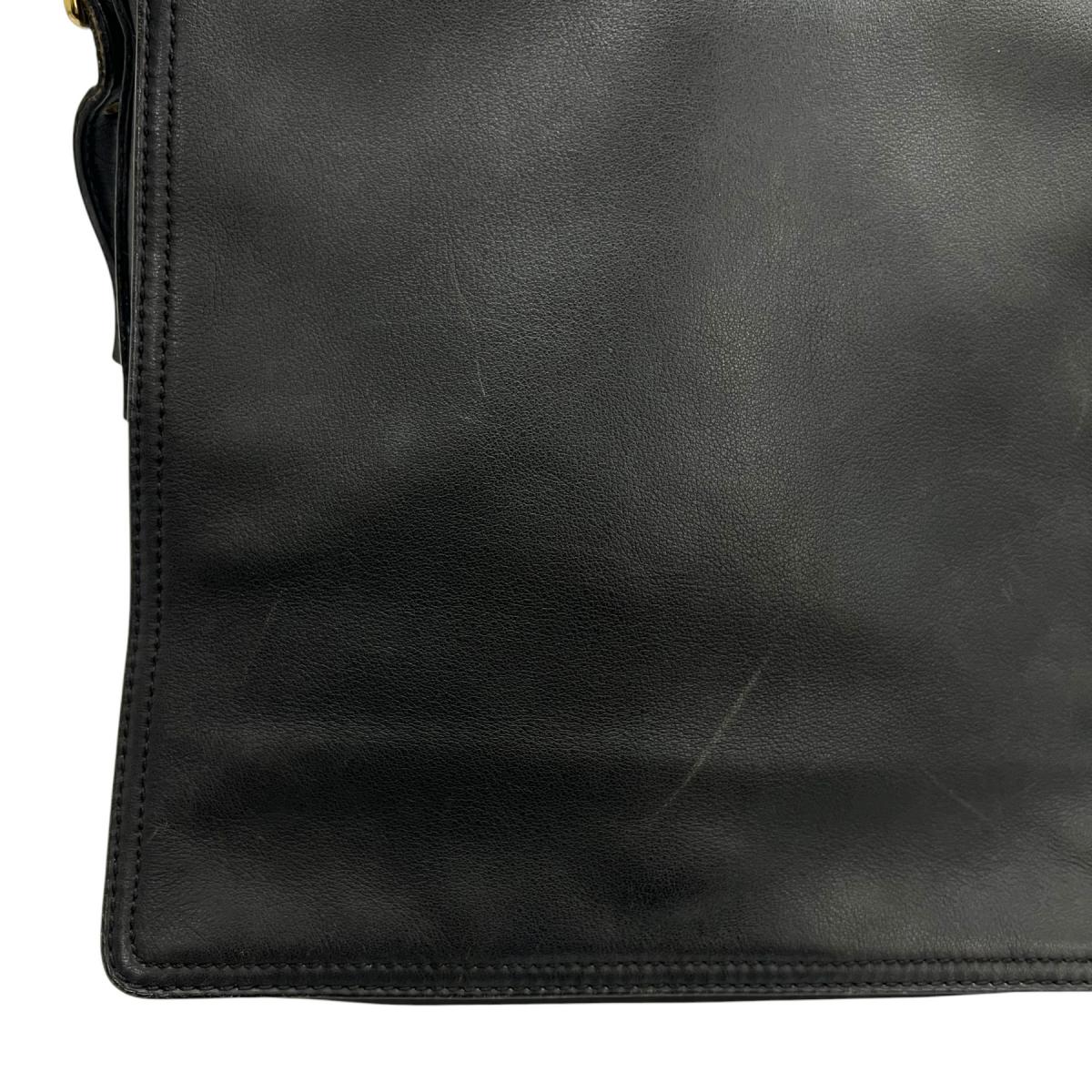 コーチ COACH ショルダーバッグ
 カーフ オールドコーチ ヴィンテージ レザー 9828 ブラック 【SS】
 【中古】