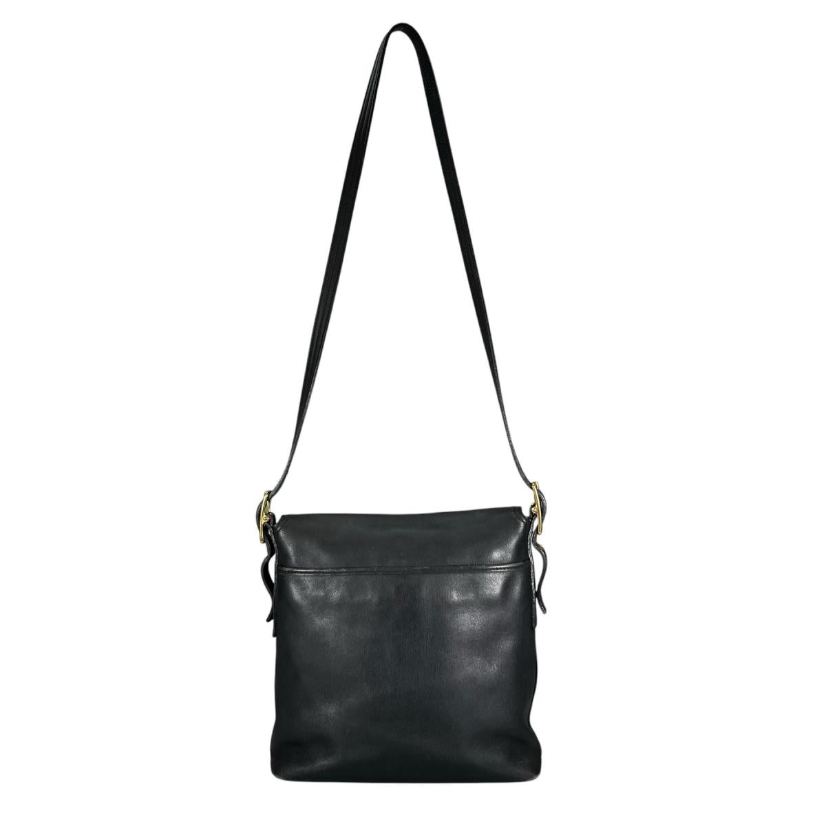 コーチ COACH ショルダーバッグ
 カーフ オールドコーチ ヴィンテージ レザー 9828 ブラック 【SS】
 【中古】