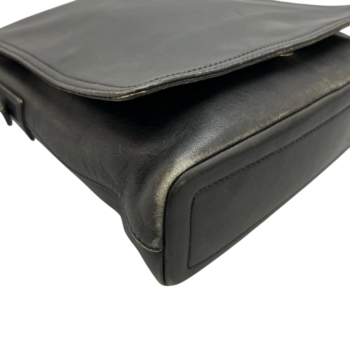 コーチ COACH ショルダーバッグ
 カーフ オールドコーチ ヴィンテージ レザー 9828 ブラック 【SS】
 【中古】