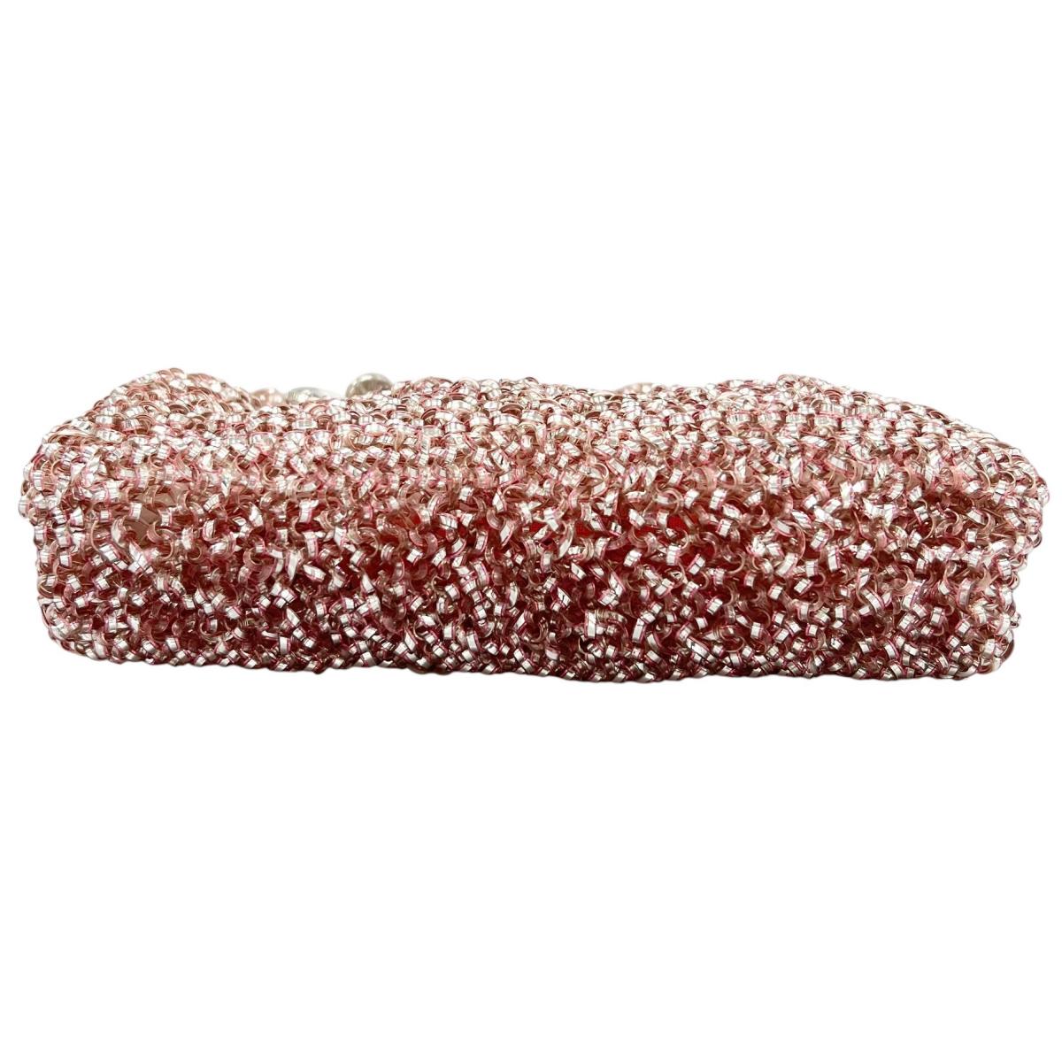 アンテプリマ ANTEPRIMA ハンドバッグ
 ワイヤーバッグ パーティー スクウェア ワイヤー ピンク 【SS】
 【中古】