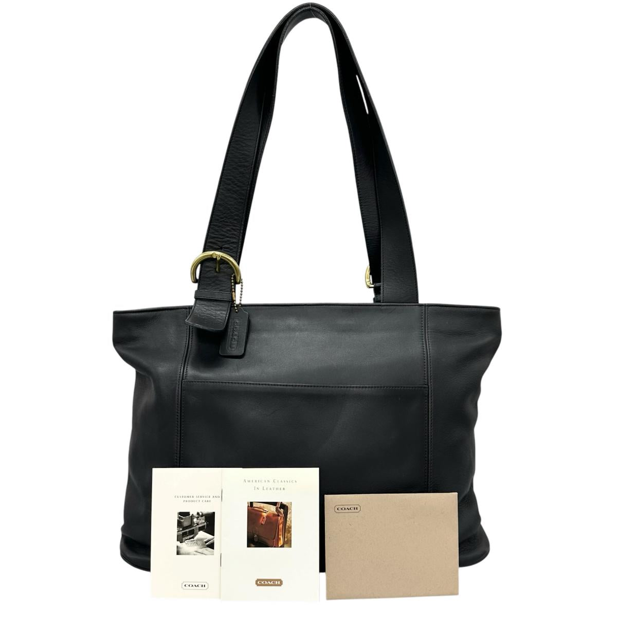 コーチ COACH ハンドバッグ
 ショルダーバッグ オールドコーチ 4155 レザー G6C ブラック 【SS】
 【中古】
