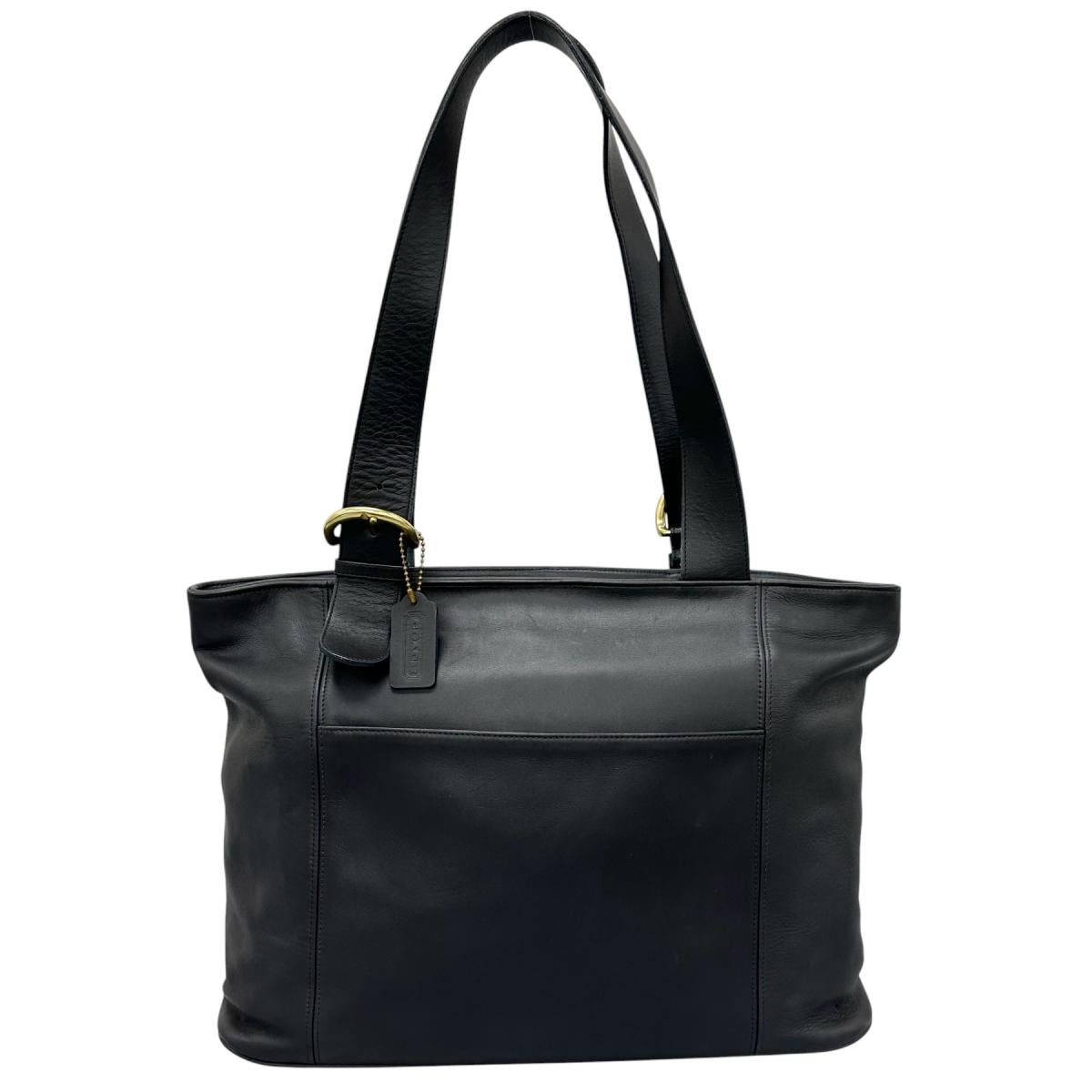 コーチ COACH ハンドバッグ
 ショルダーバッグ オールドコーチ 4155 レザー G6C ブラック 【SS】
 【中古】